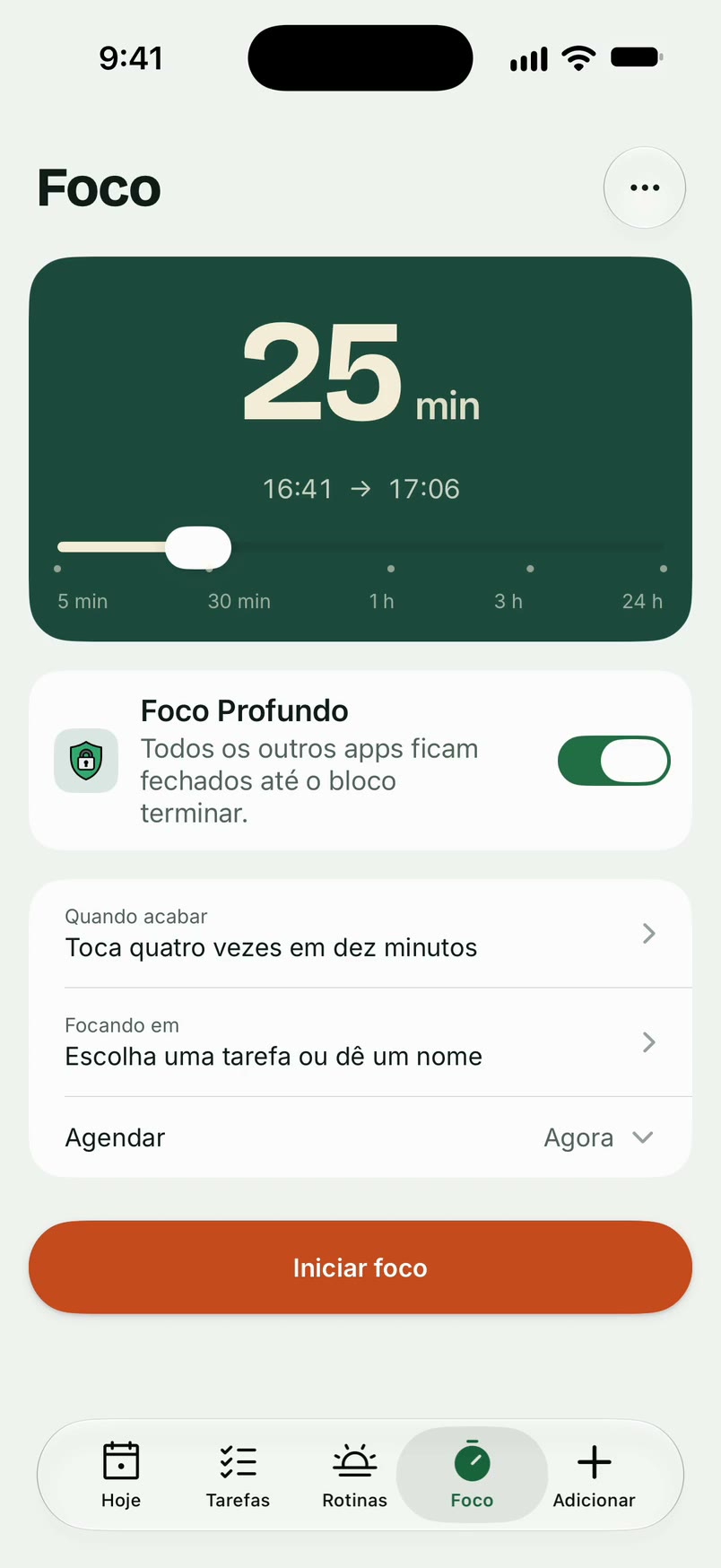Um bloco de foco em andamento no Unmiss