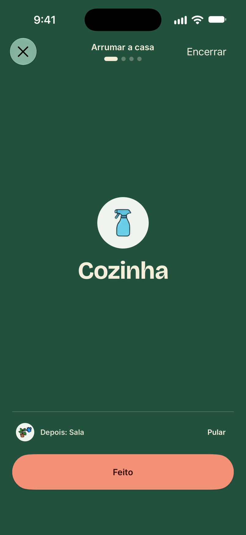 Uma rotina em andamento no Unmiss, uma etapa de cada vez